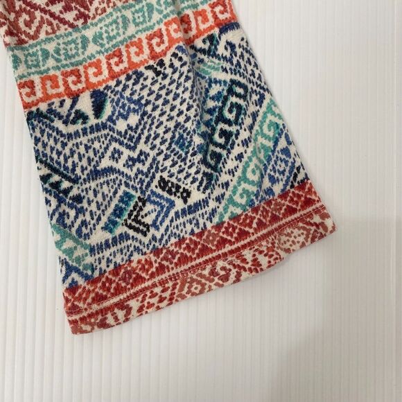 Lucky Brand Women's Size M Peasant Blouse Multicolor Stretch Long Sleeve Casual - Picture 3 of 16